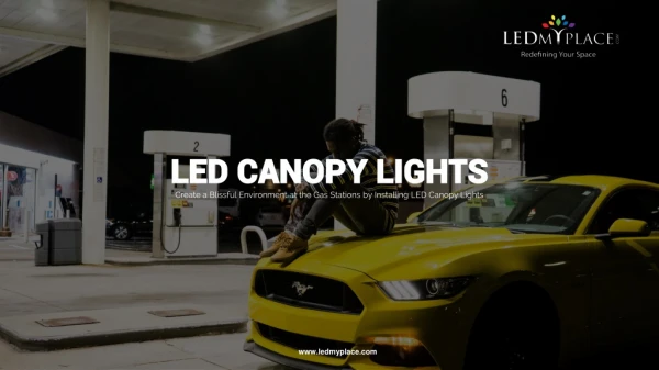LED Canopy Lights For Gas Station
