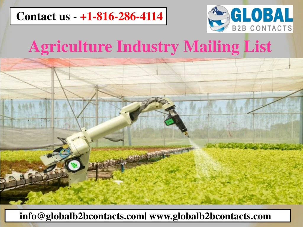 agriculture industry mailing list