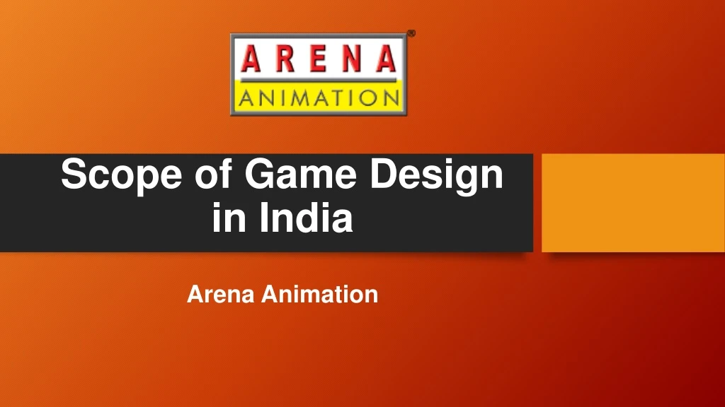 scope of game design in india