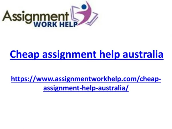 Cheap assignment help australia
