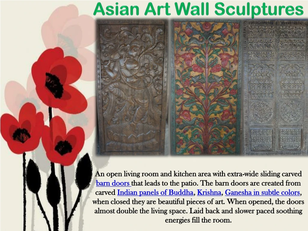 asian art wall sculptures