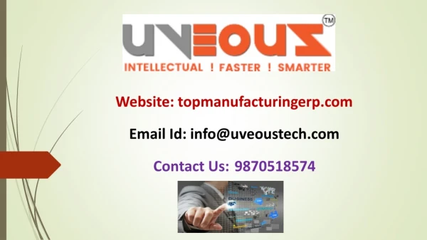 Top Manufacturing ERP Software in India
