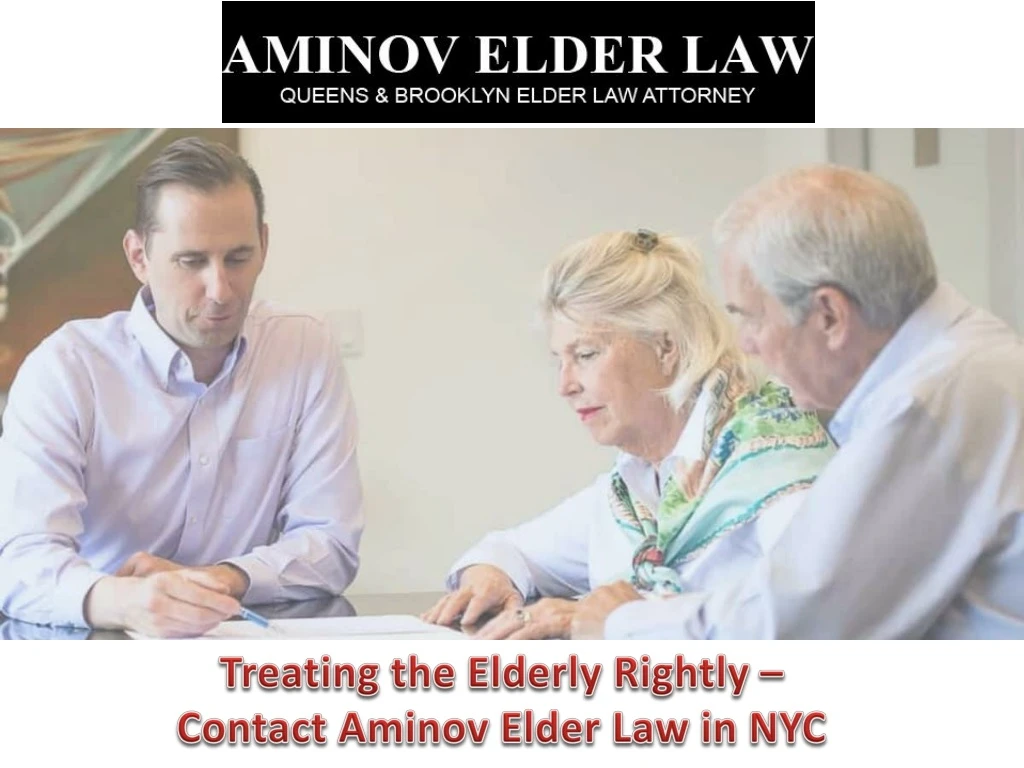 treating the elderly rightly contact aminov elder