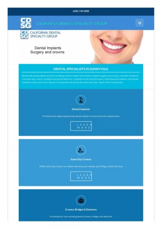 California Dental Specialty Group - slide 1