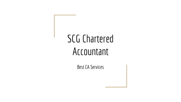 SCG Chartered Accountant | Best Chartered Accountant Services In Ghana