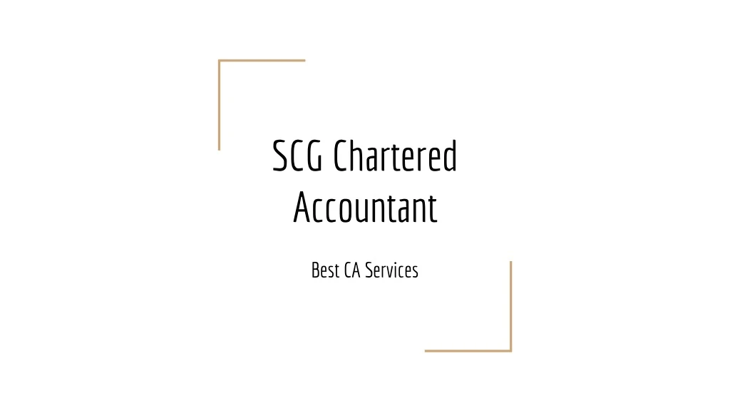 scg chartered accountant