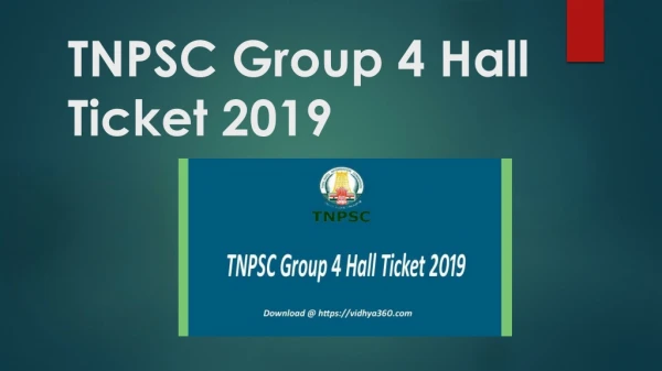 TNPSC Group 4 Hall Ticket 2019, CCSE Gr IV Admit Card, Exam Center