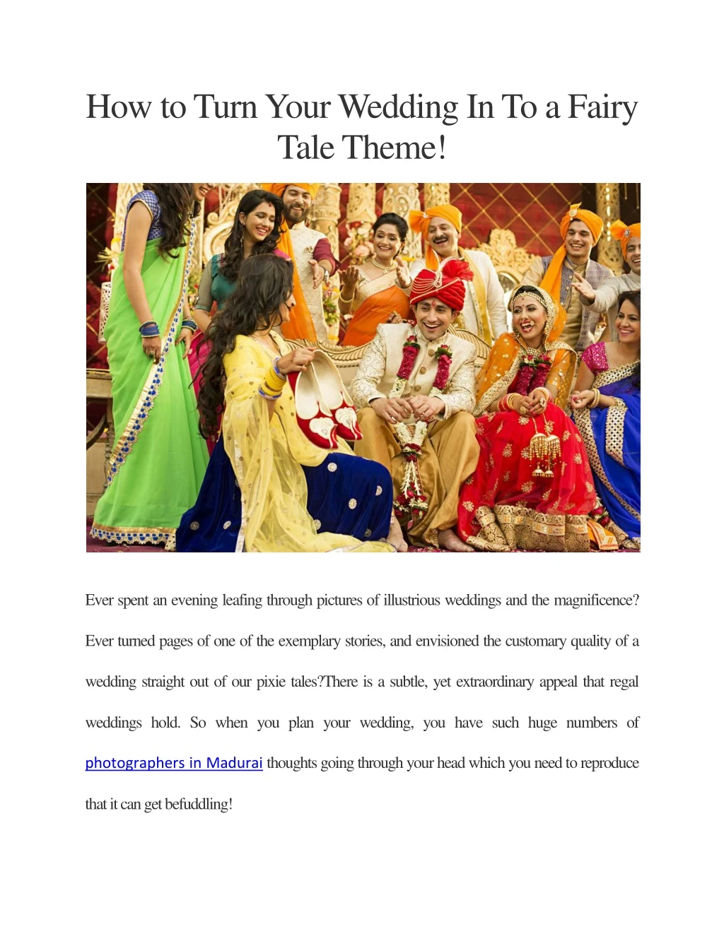 how to turn your wedding in to a fairy tale theme