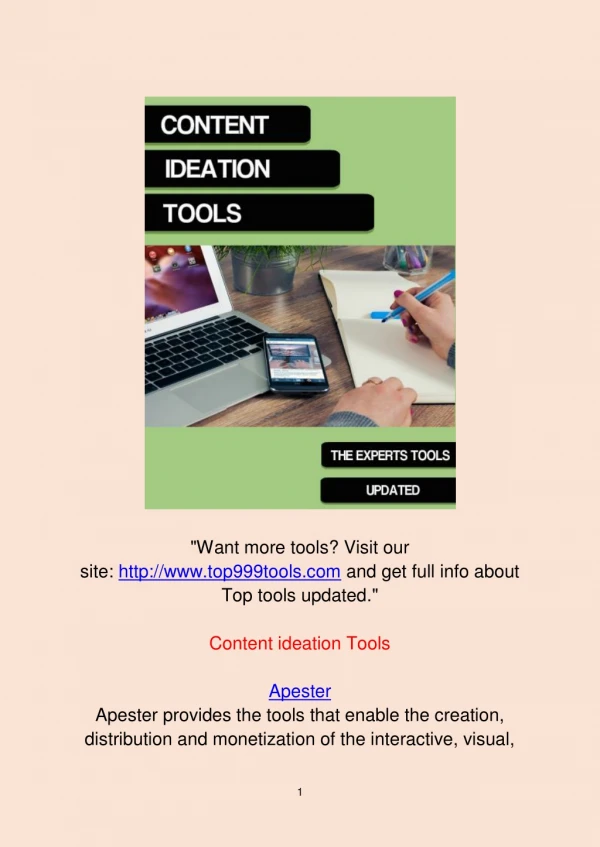 Content Ideation Tools