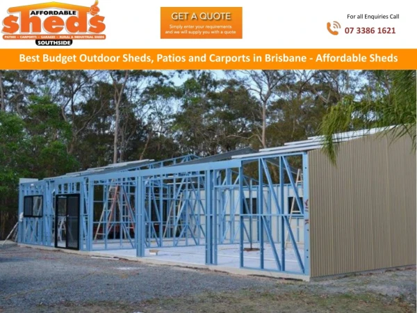 Best Budget Outdoor Sheds, Patios and Carports in Brisbane - Affordable Sheds