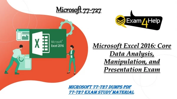 2019 Microsoft 77-727 Prep & Test Bundle, 77-727 Exam - Exam4Help