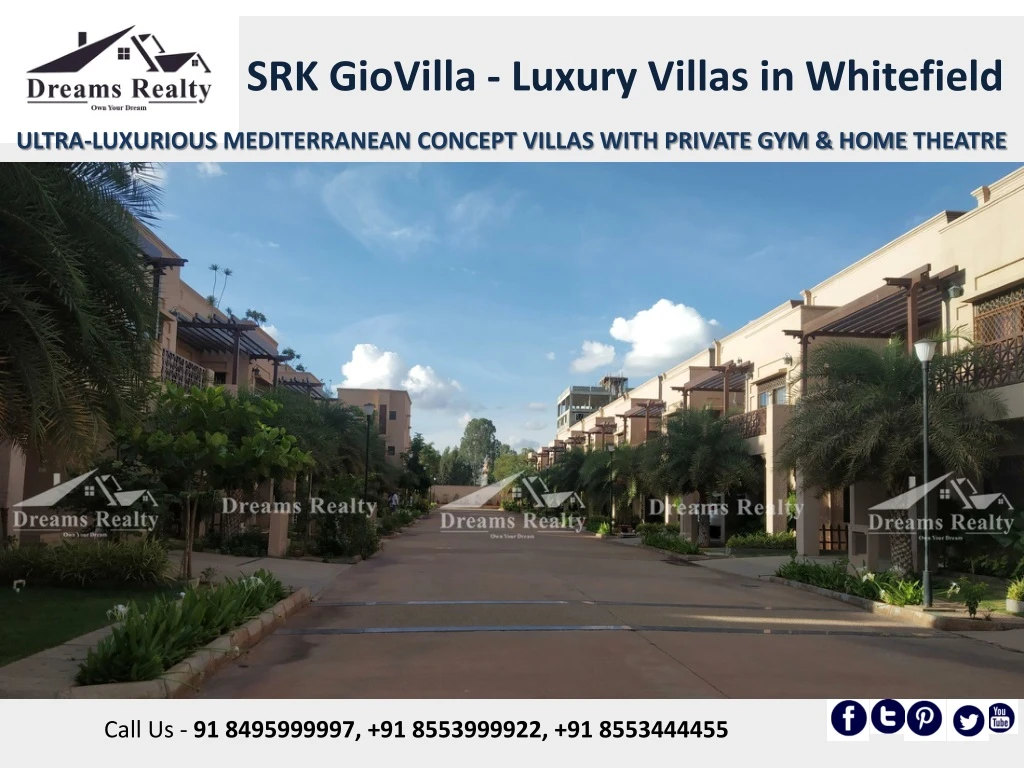 srk giovilla luxury villas in whitefield