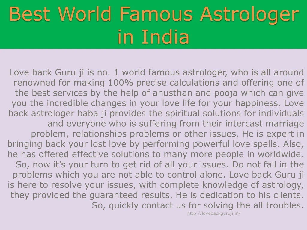 best world famous astrologer in india