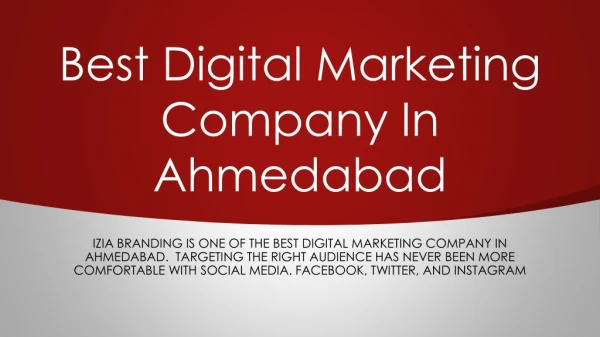 Best Digital Marketing Company In Ahmedabad
