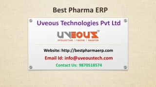 ERP for Pharmaceutical Companies in India - slide 1