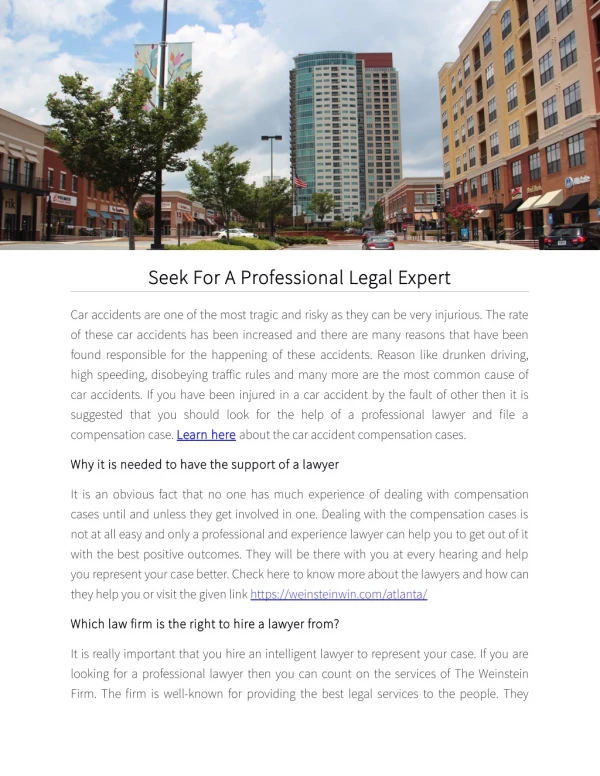 Seek For A Professional Legal Expert