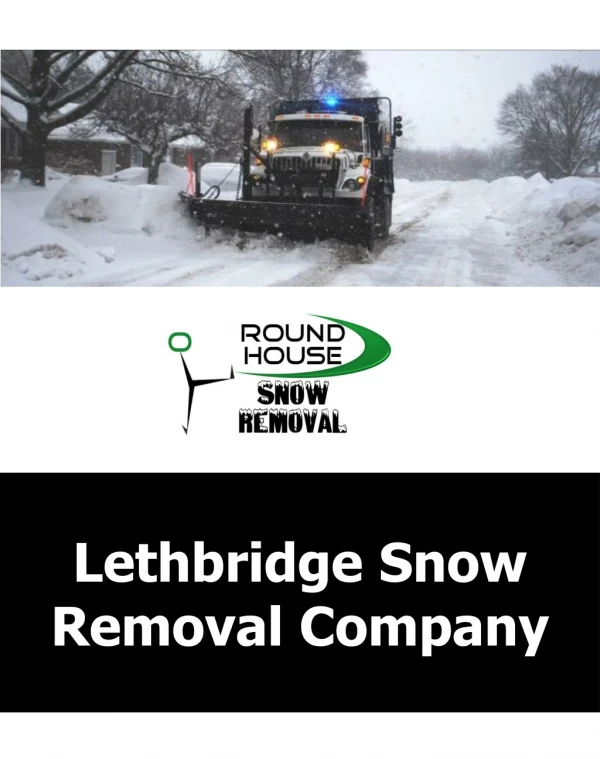 Lethbridge Snow Removal Company