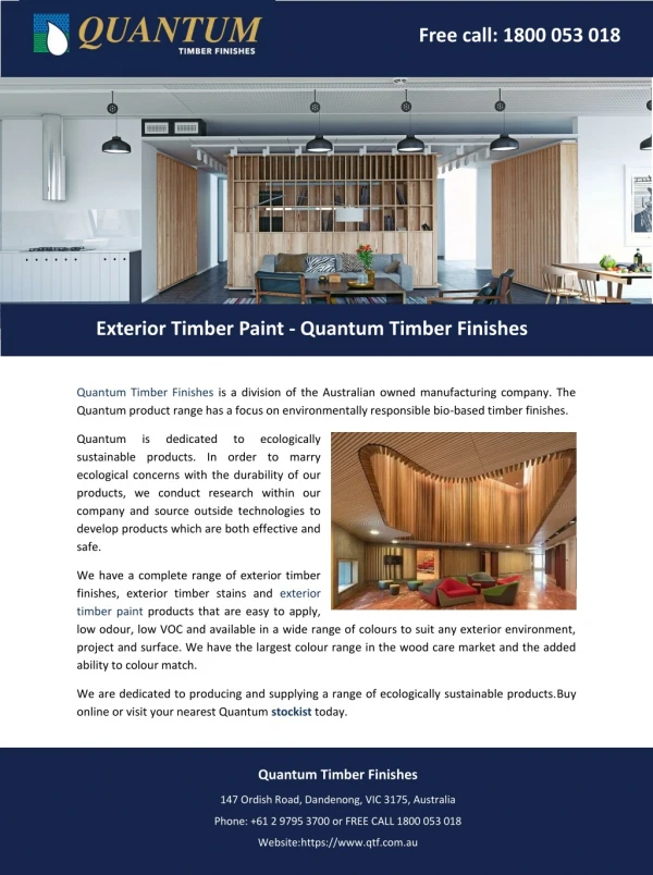Exterior Timber Paint - Quantum Timber Finishes