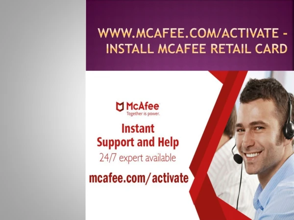 McAfee.com/Activate - Download McAfee Antivirus using Retail Card