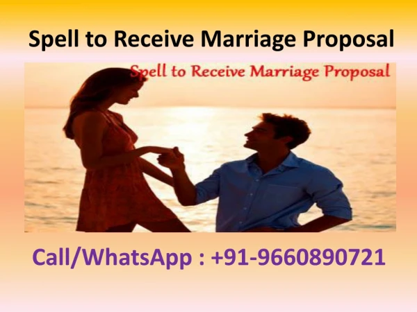Spell To Receive Marriage Proposal