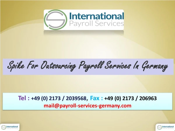 Spike For Outsourcing Payroll Services In Germany