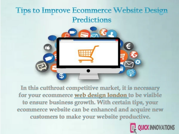 Tips to improve your ecommerce website design predictions