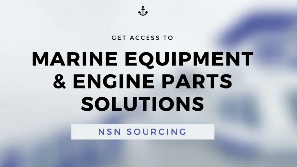 NSN Sourcing | Top Selling Marine Equipment and Engine Parts