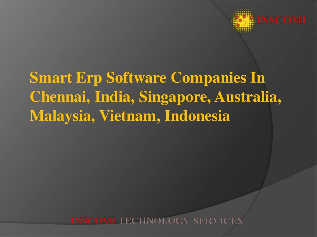 smart erp software companies in chennai india