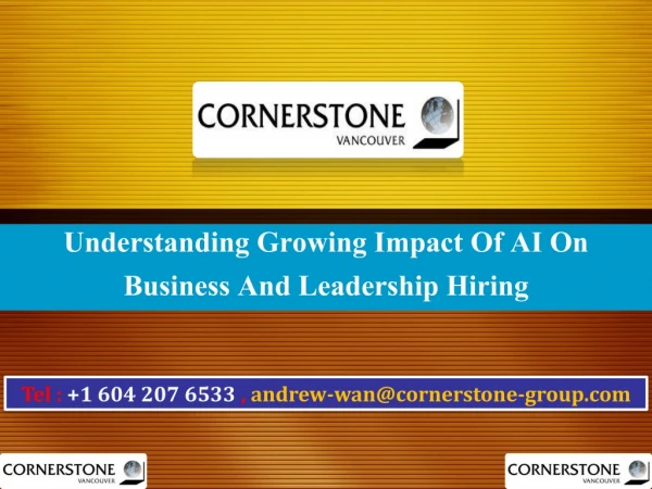 Understanding Growing Impact Of AI On Business And Leadership Hiring