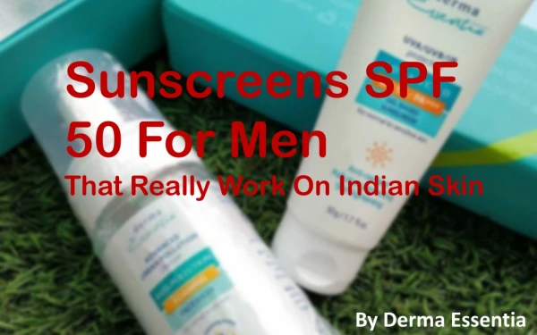 Sunscreens Gel SPF 50 For Men