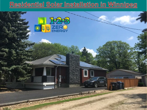 Residential Solar Installation in Winnipeg