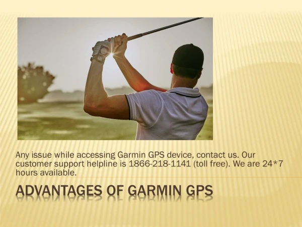 Advantages of Garmin GPS devices