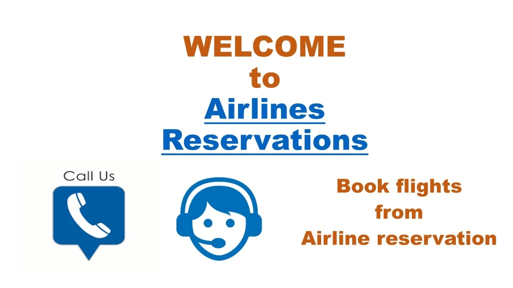 welcome to airlines reservations