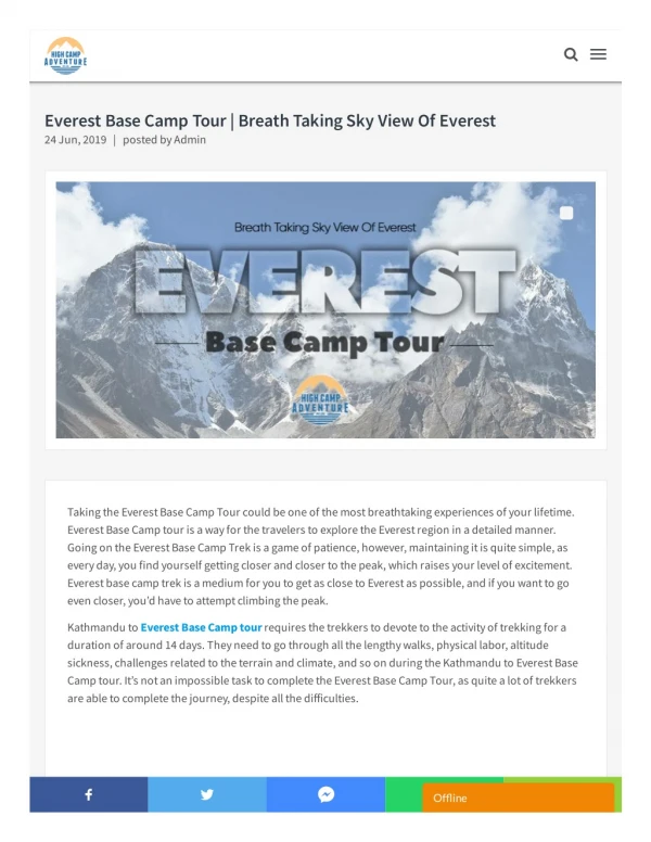 Everest Base Camp Tour