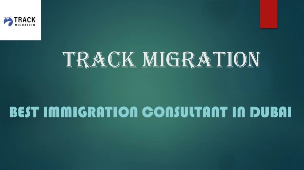 Best Immigration Consultant in Dubai | Track Migration