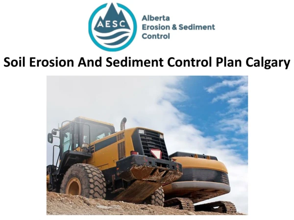 Soil Erosion And Sediment Control Plan Calgary