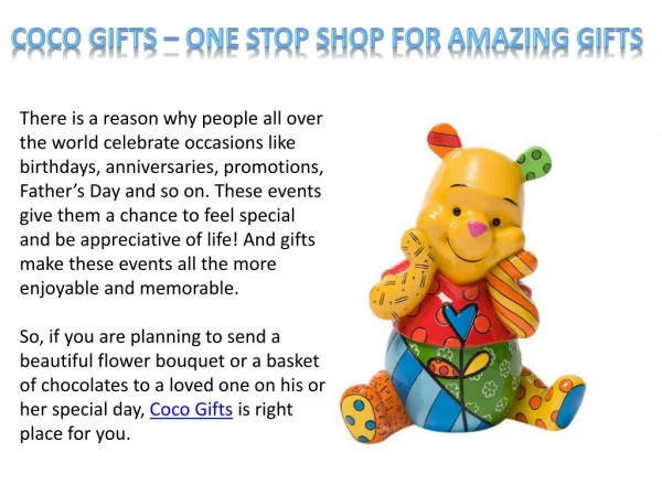 Coco Gifts – One Stop shop for Amazing Gifts