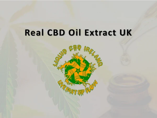 Real CBD Oil Extract UK