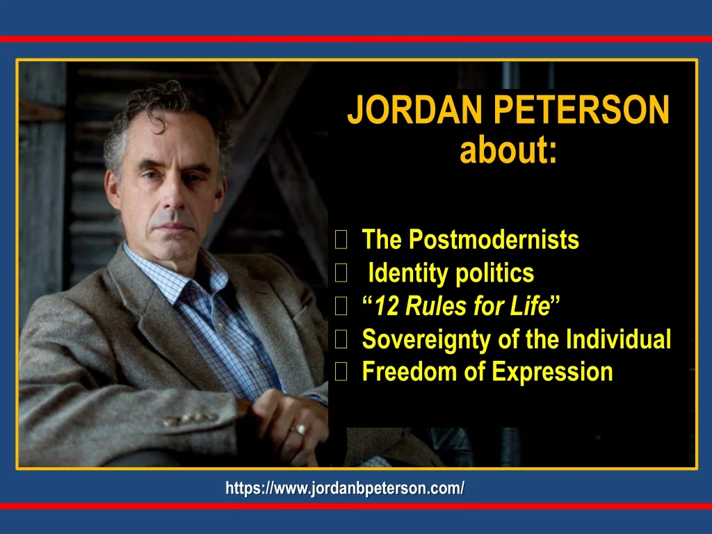 jordan peterson about the postmodernists identity