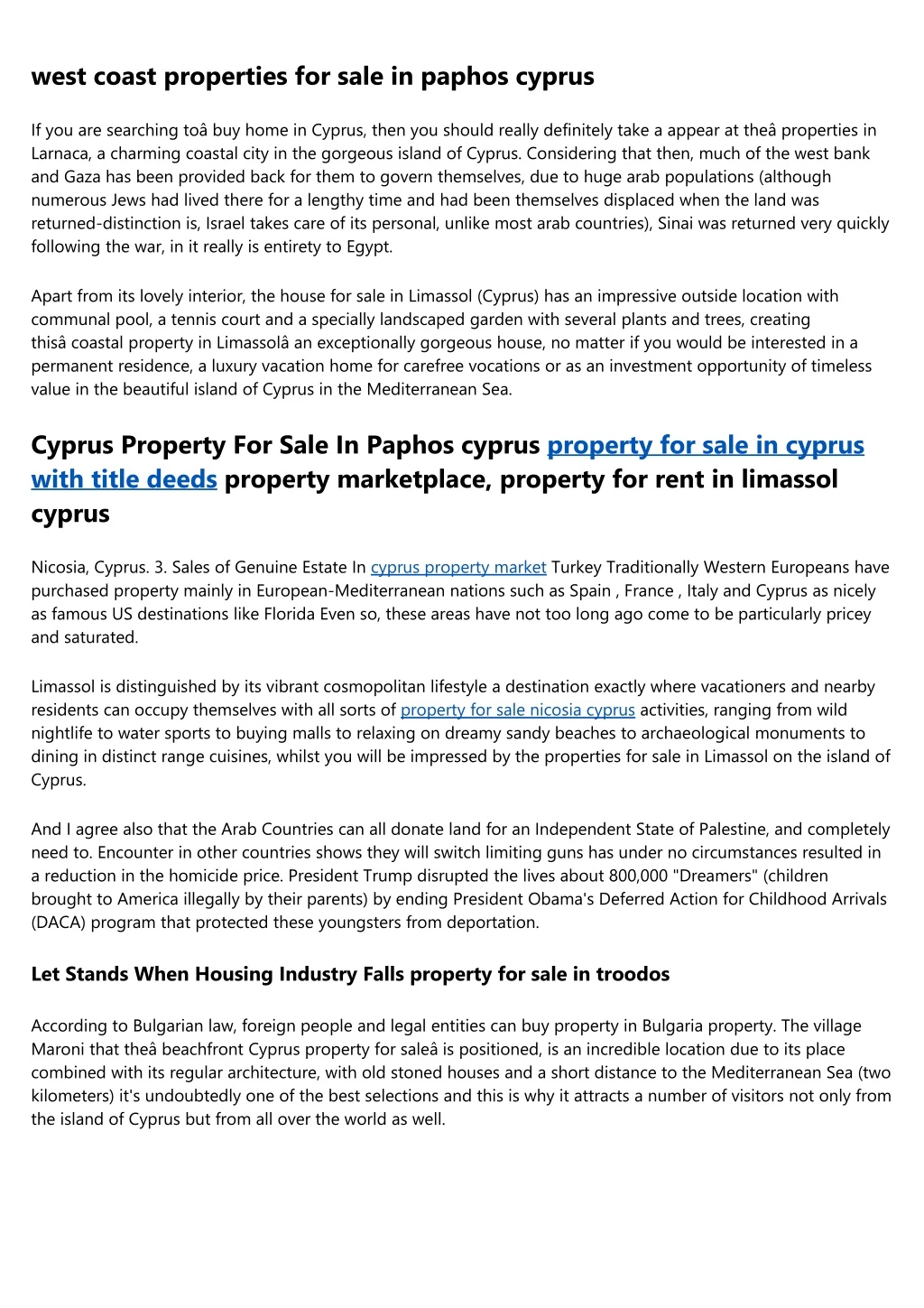 west coast properties for sale in paphos cyprus