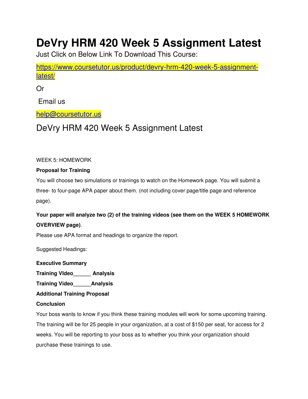 devry hrm 420 week 5 assignment latest just click