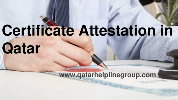 certificate attestation in qatar