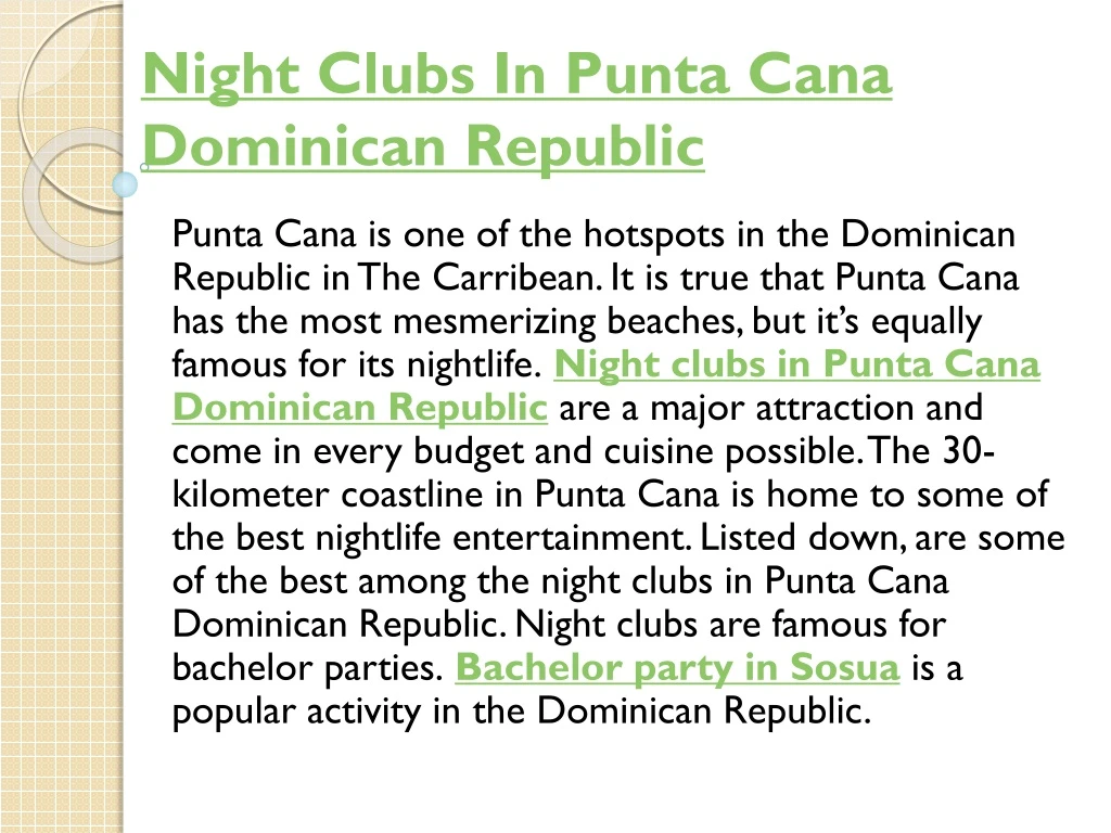 night clubs in punta cana dominican republic