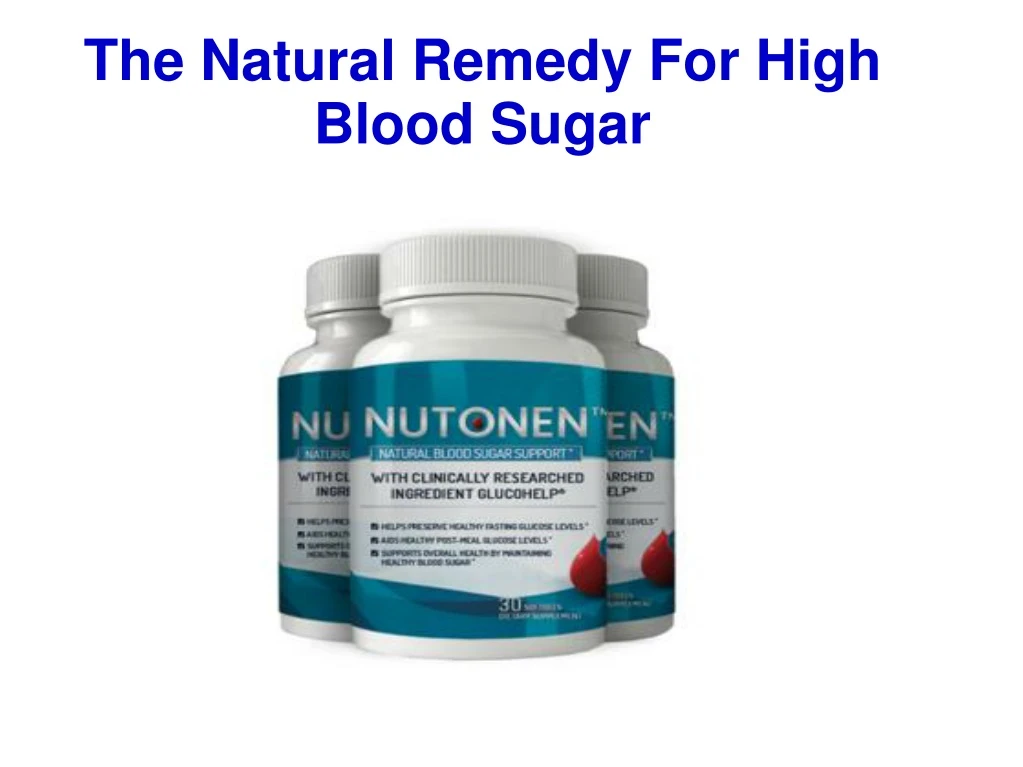 the natural remedy for high blood sugar
