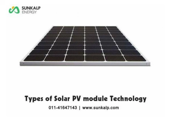 Types of Solar PV Module Technology