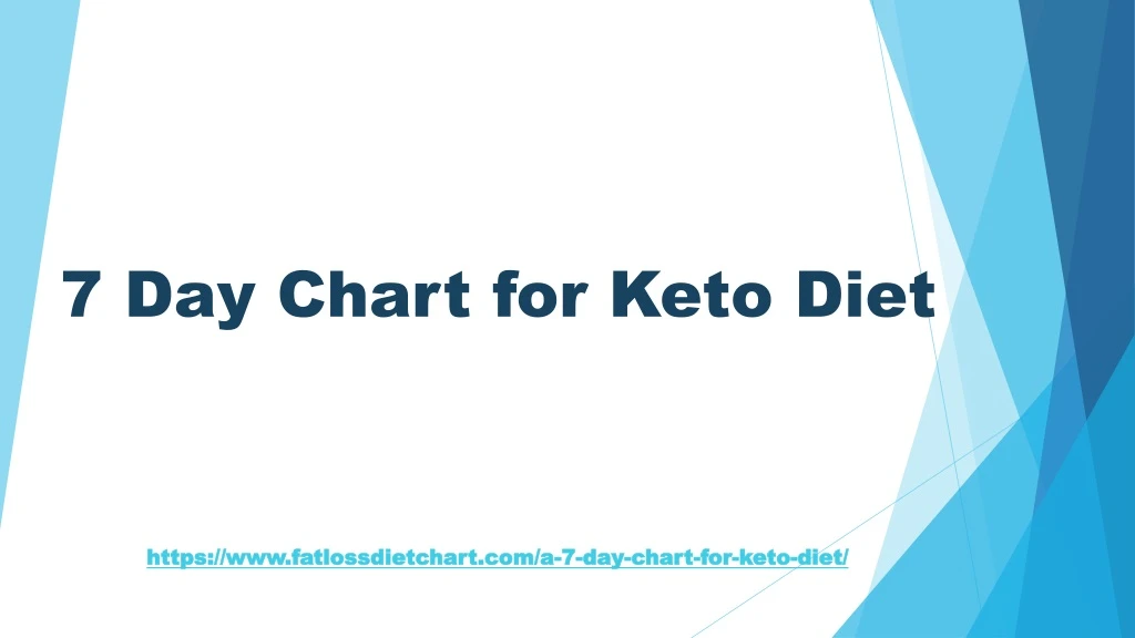 7 day chart for keto diet