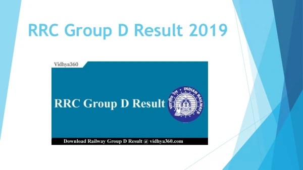 Check RRC Group D Result 2019 For 103769 Exam Result Zone Wise