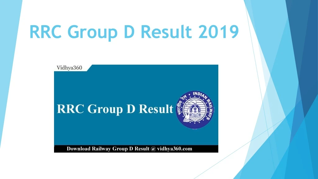 rrc group d result 2019