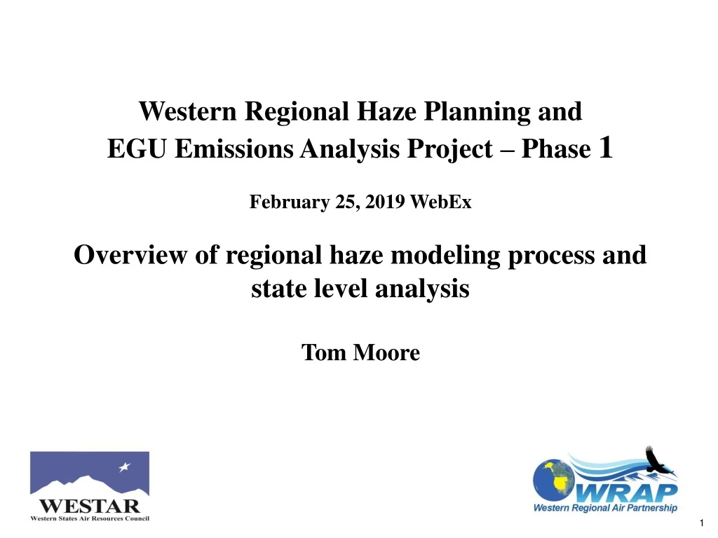 western regional haze planning and egu emissions