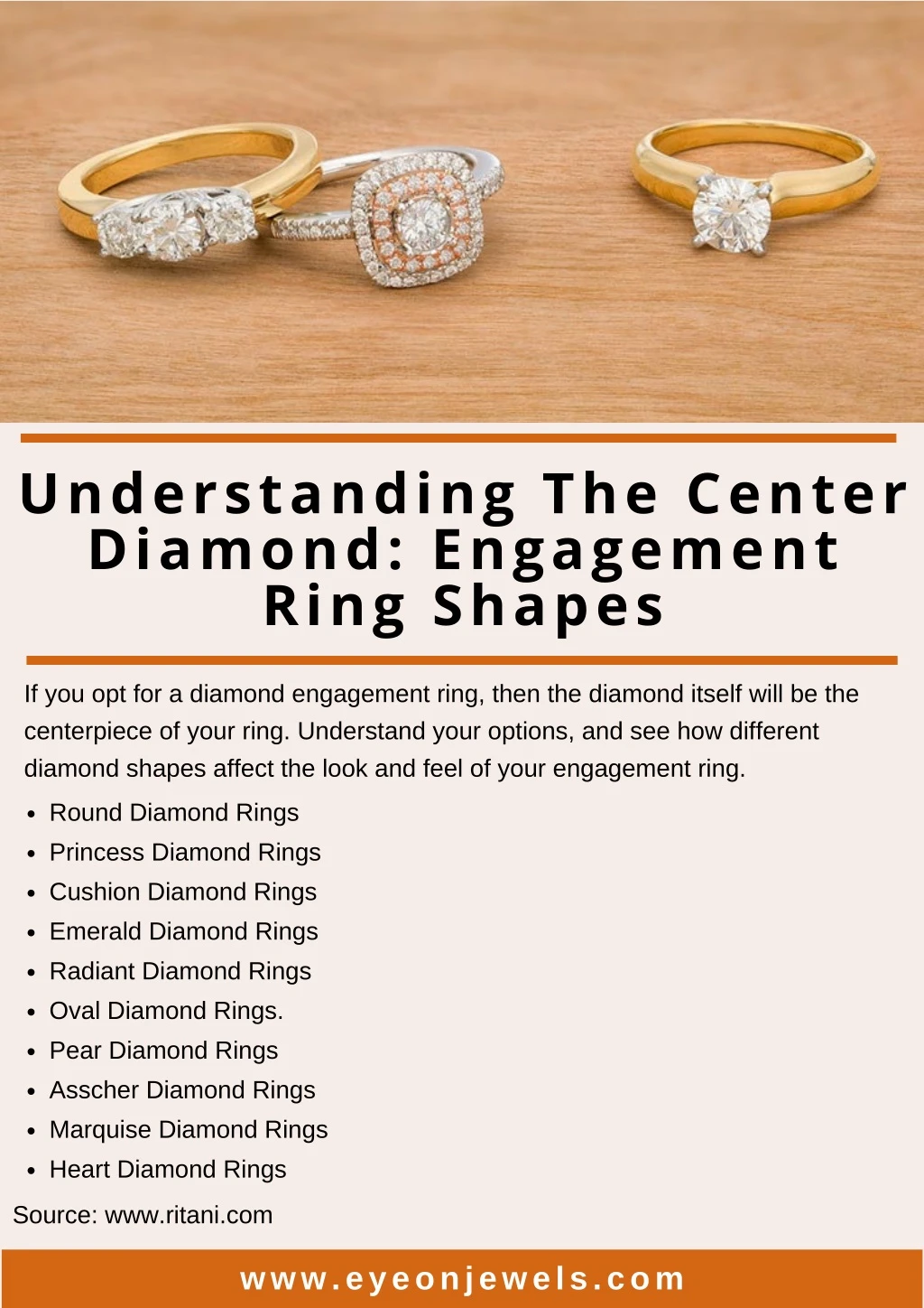 understanding the center diamond engagement ring
